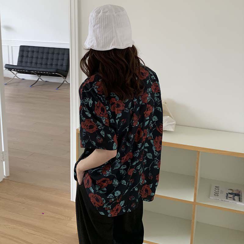 Shirts Women Retro Fashion Sum - Street Fashion Hong Kong review and price
