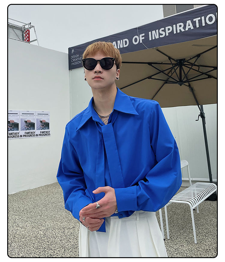 Long Sleeved Shirt Men's Korea - Street Fashion Hong Kong review and price