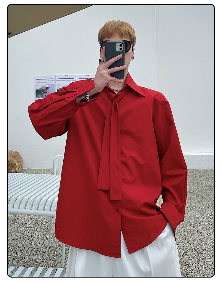 Long Sleeved Shirt Men's Korea - Street Fashion Hong Kong review and price