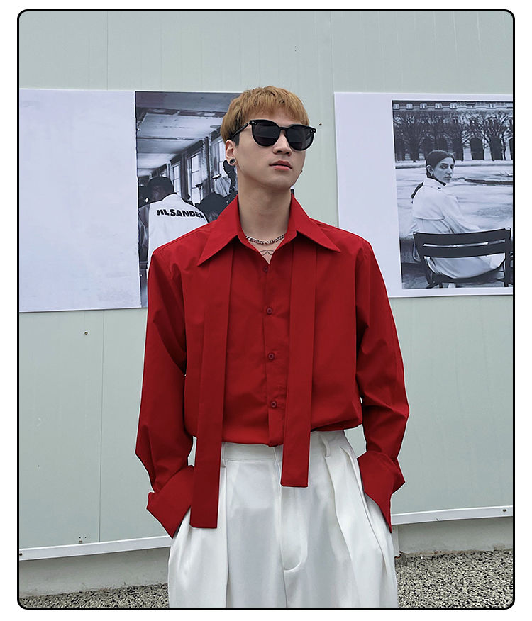 Long Sleeved Shirt Men's Korea - Street Fashion Hong Kong review and price