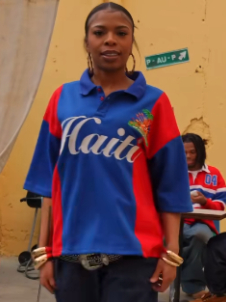 Red Blue Color Block Retro Jer - Street Fashion Urban review and price