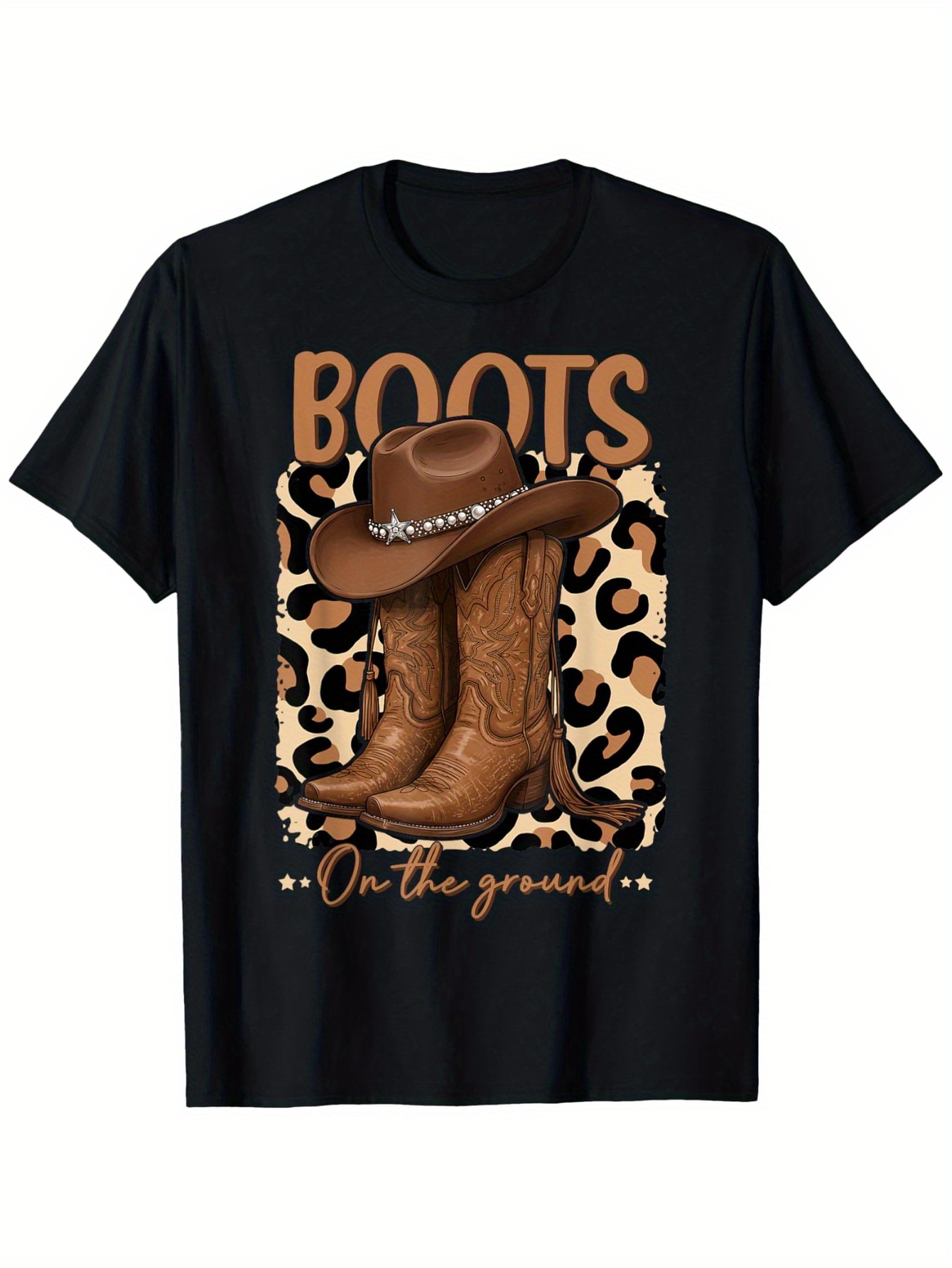Boots On The Ground Cow Wester - Street Fashion Co review and price