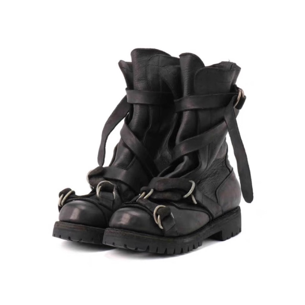 Men's Leather Motorcycle Boots - Street Fashion Punk review and price